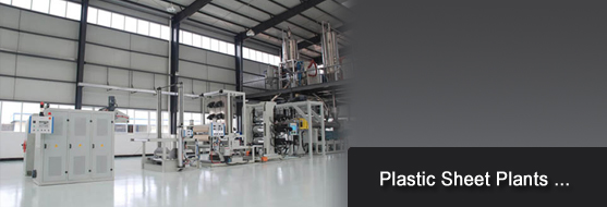 Plastic Machinery - Plastic Sheet Plant - Manufacturer and exporter of plastic sheet plant for hdpe, pp, hips, abs, nylon, soft pvc including plastic processing extrusion plants, plastic processing extrusion equipments from India